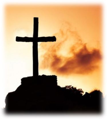 Kreuz vor Sonnenuntergang