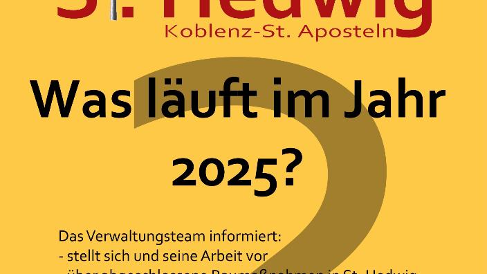 Plakat mit Einladungstext zum Infoabend mit gelbem Hintergrund