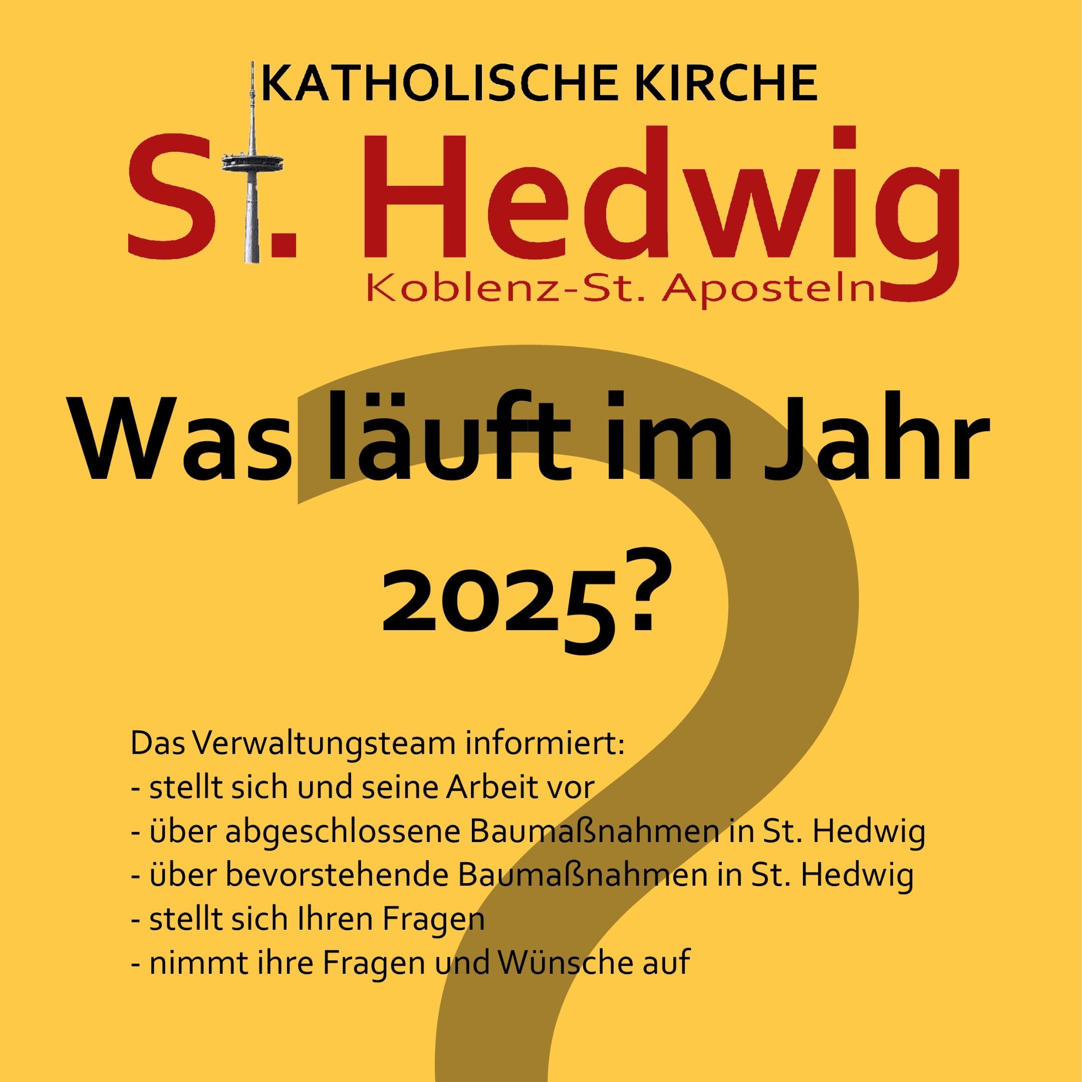 Plakat mit Einladungstext zum Infoabend mit gelbem Hintergrund