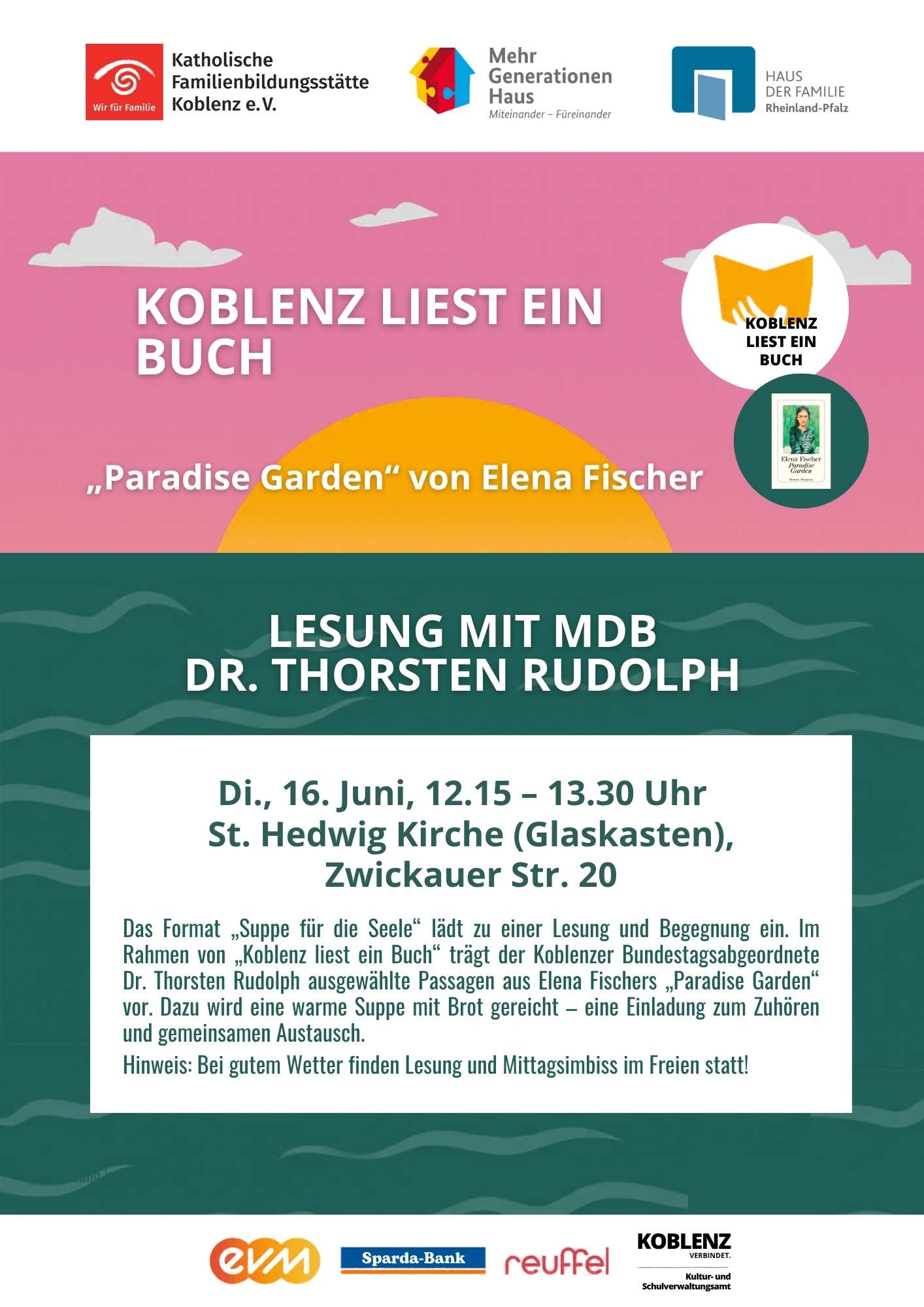 Plakat mit allgemeinen Informationen zur Veranstaltung siehe auch Text