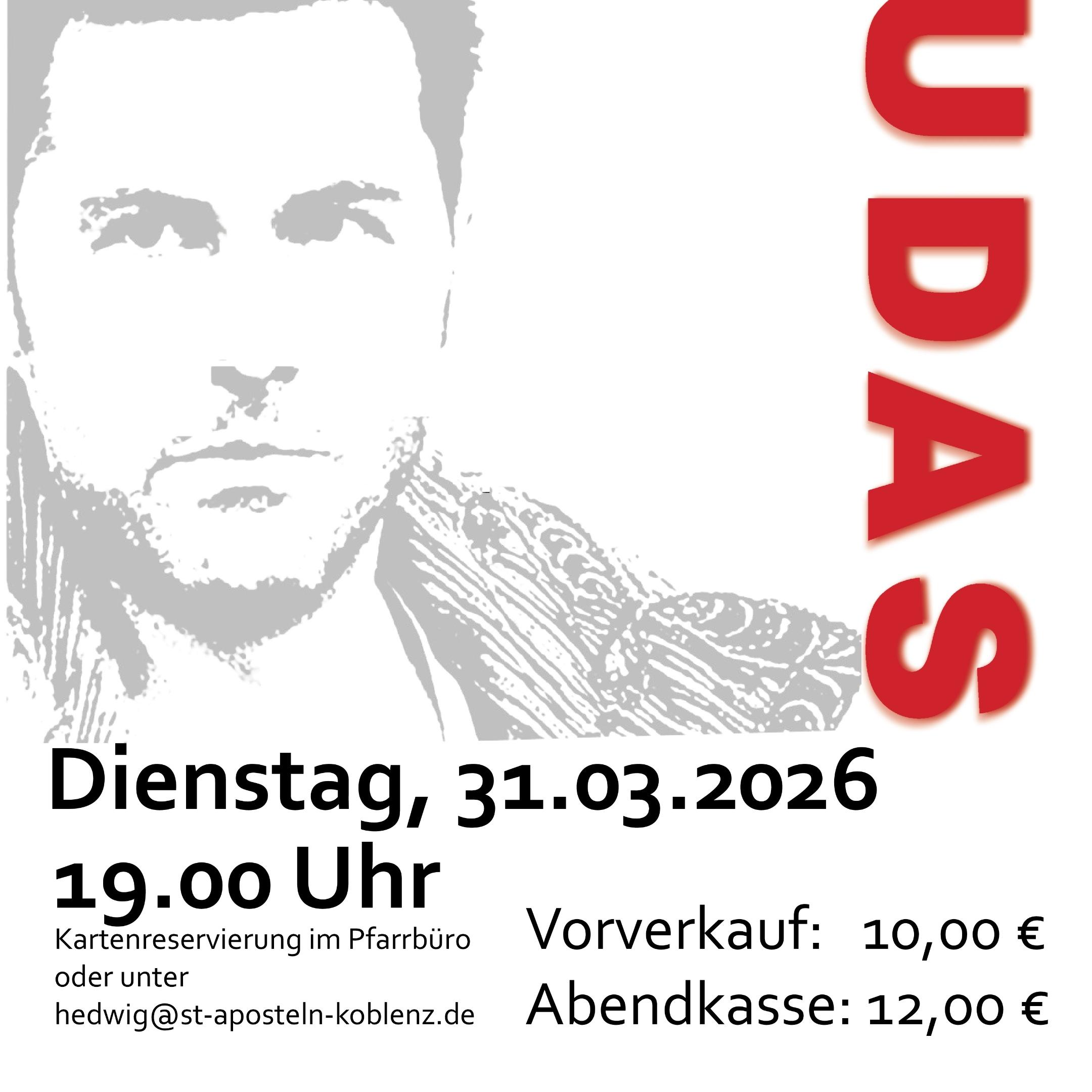 Plakat zur Veranstaltung 31.03.2026 Judas