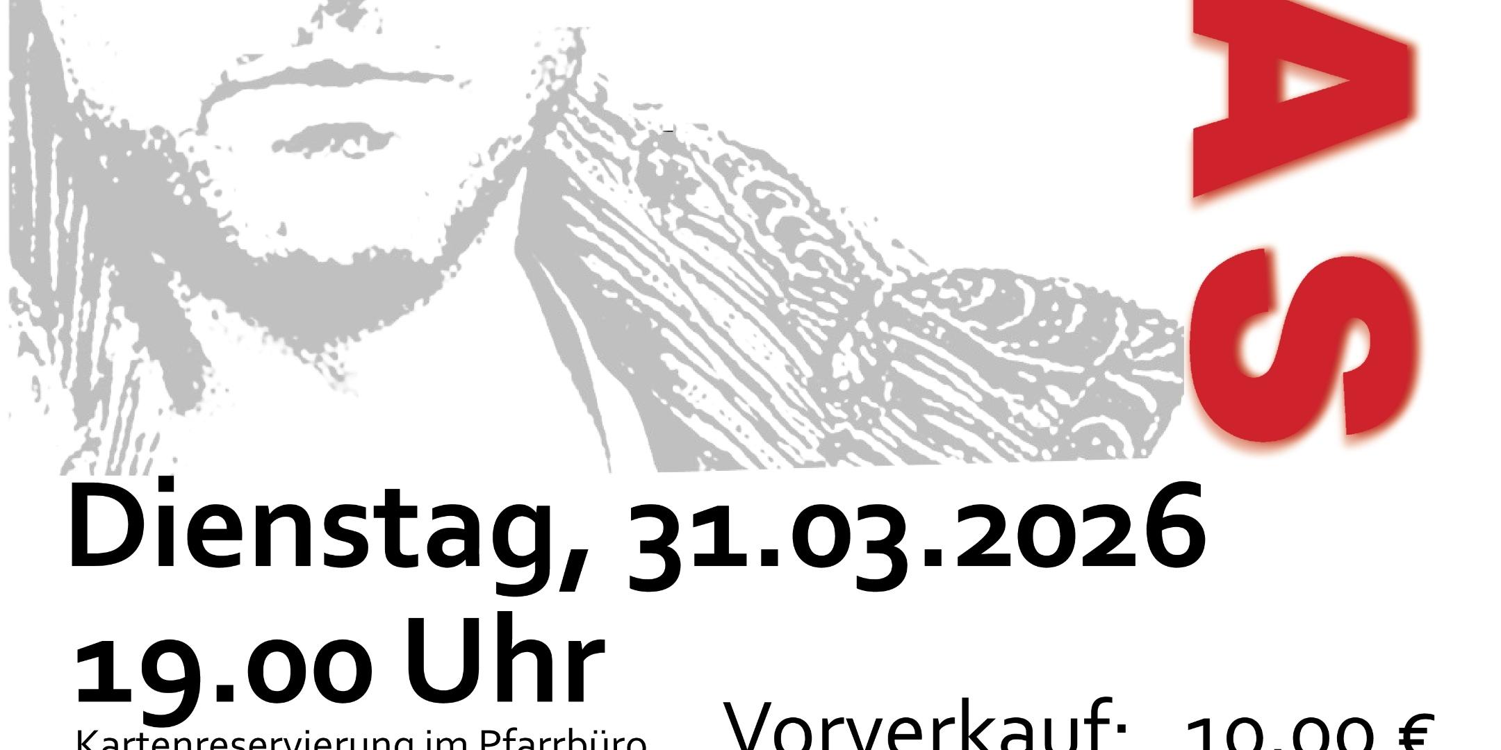 Plakat zur Veranstaltung 31.03.2026 Judas