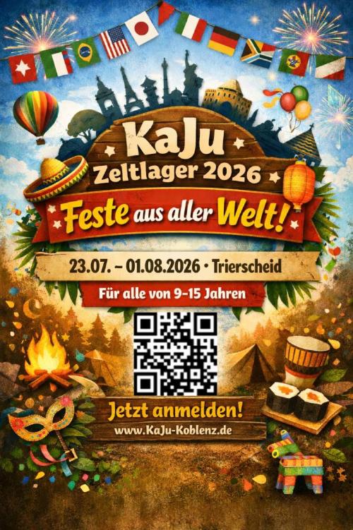 Plakat zum Zeltlager 2026