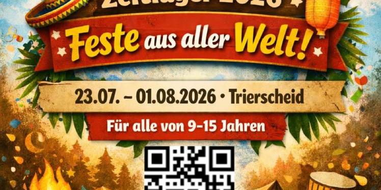 Plakat zum Zeltlager 2026