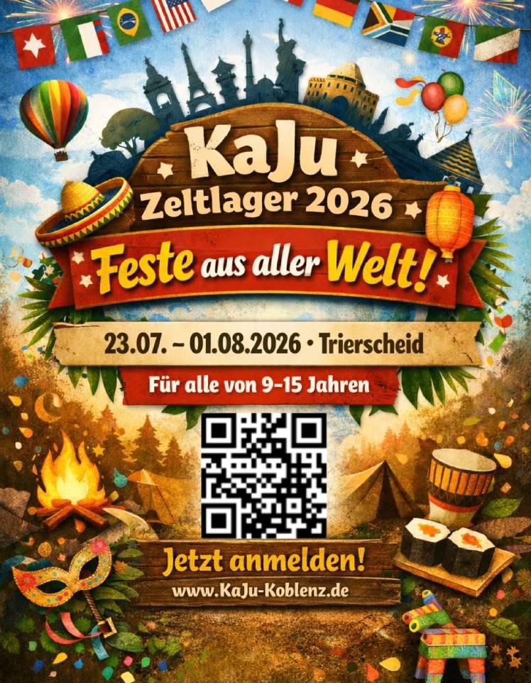 Plakat zum Zeltlager 2026